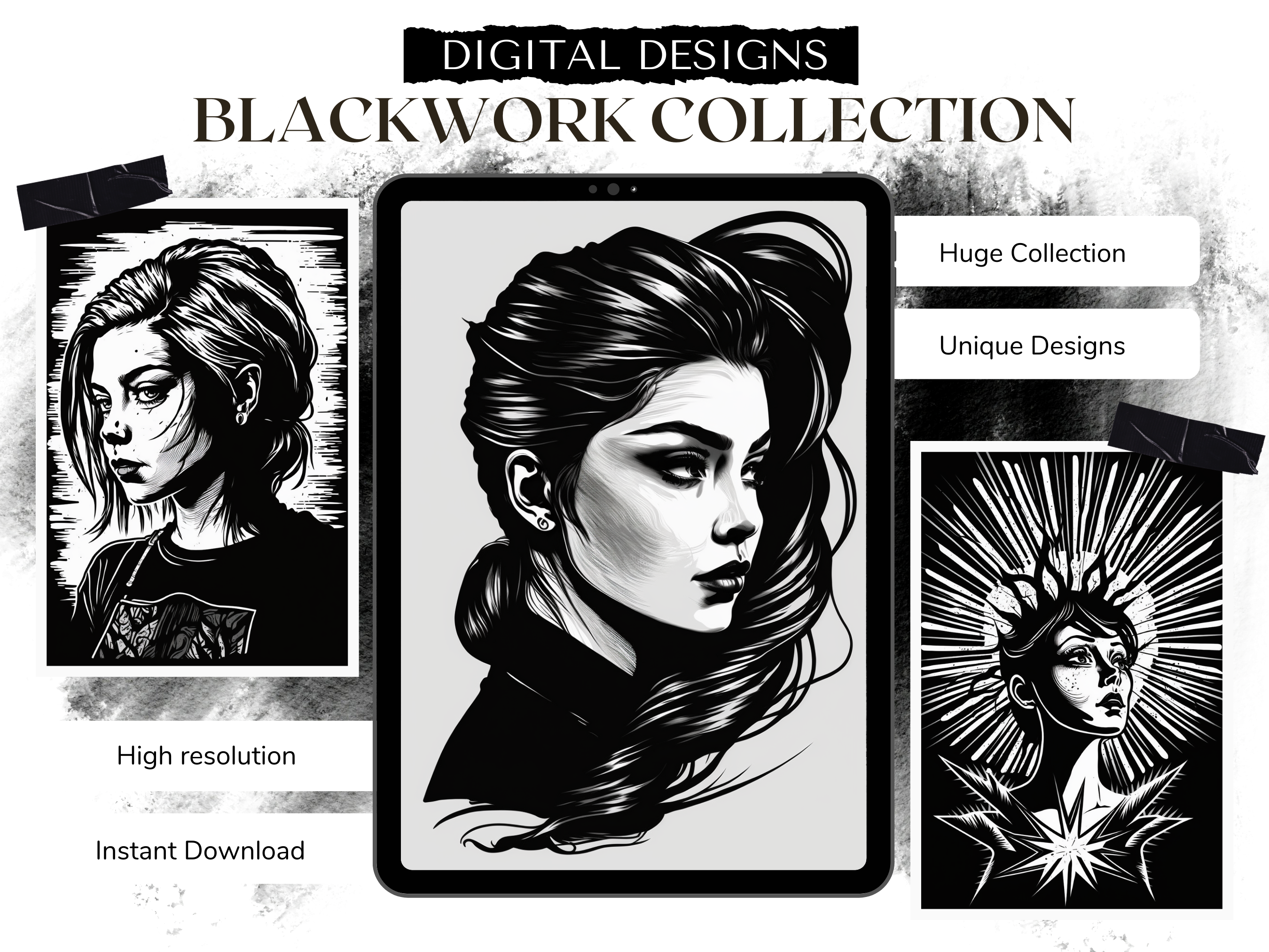 Garsiauw: I will make u a dark gothic styled blackwork tattoo design for  $500 on fiverr.com